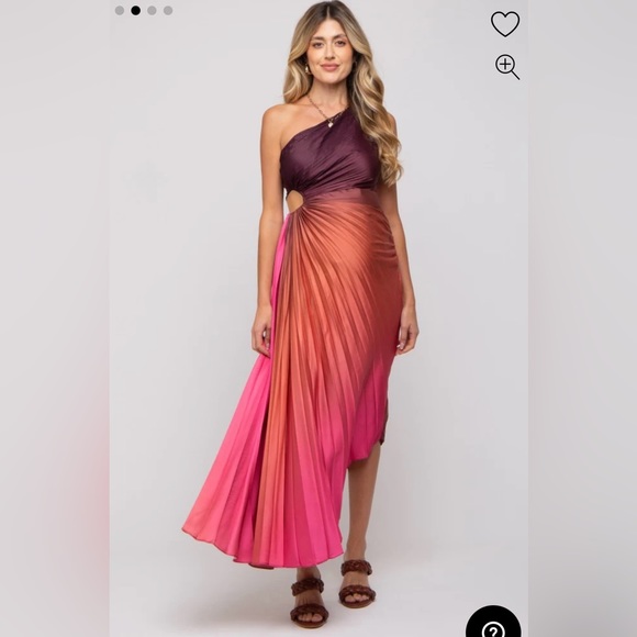 PINK BLUSH | Ombré Maternity Dress - Picture 2 of 4